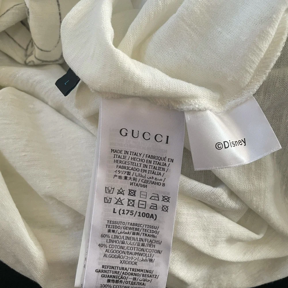 Gucci Off-white Disney Edition Flash Donald Duck T-shirt Sz L - Picture 8 of 9